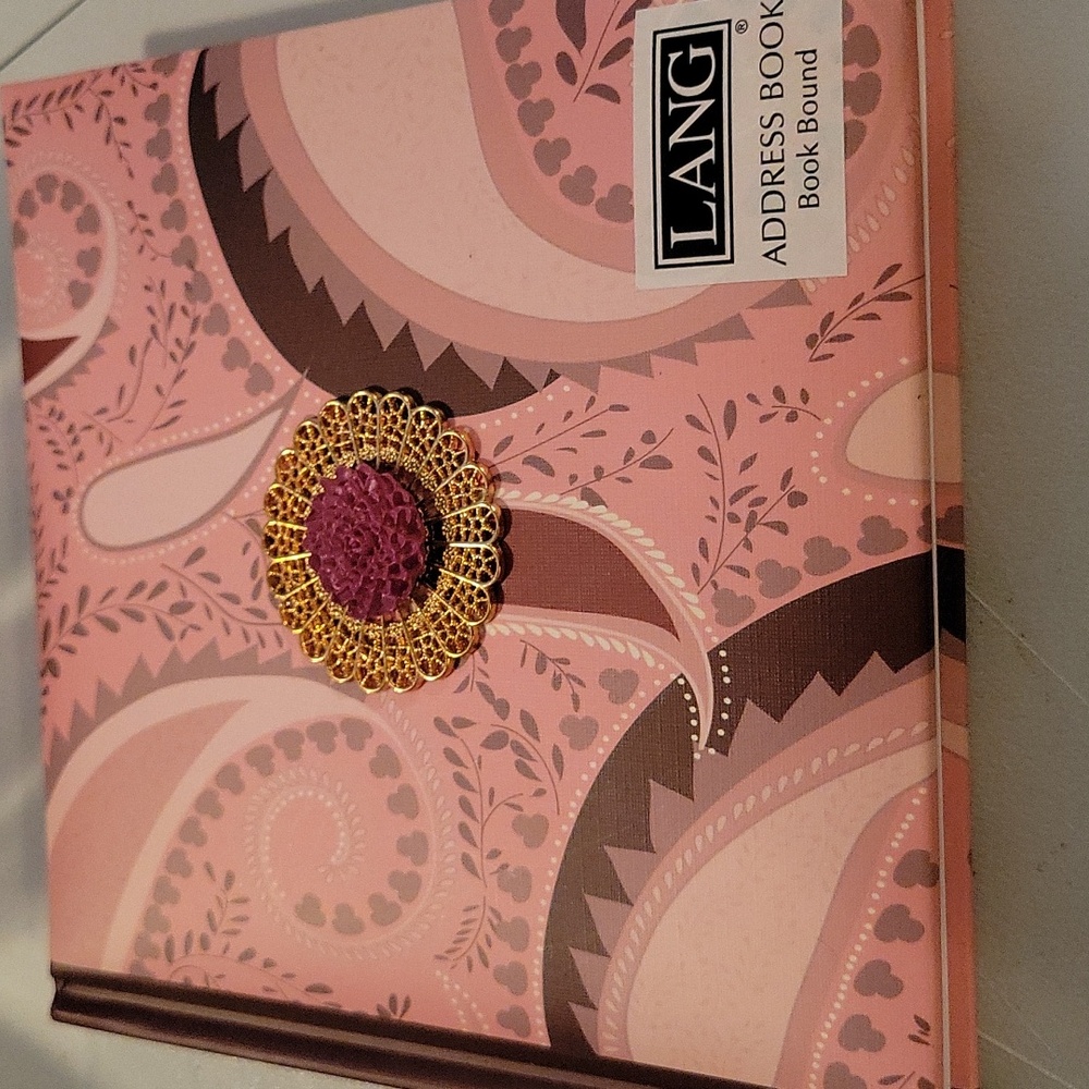 🌺Pink Paisley Lang Address Book🌺